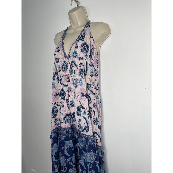 RAGA Purple and Blue Boho low cut front and low back Dress Size Small - Picture 2 of 10